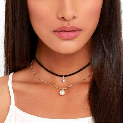 Europe&the United States cash trend fashion jewelry simple personality wild necklace multi-color pearl flash diamond multi-layer necklace
Europe&the United States cash trend fashion jewelry simple personality wild necklace multi-color pearl flash diamond multi-layer necklace