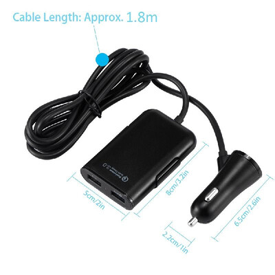 Car Charger 4 In 1 Fast Charger 4 USB Ports 36W 8A Front&Rear Car Fast Charging Travel Portable Adapter Mobile Phone Charger f
Car Charger 4 In 1 Fast Charger 4 USB Ports 36W 8A Front&Rear Car Fast Charging Travel Portable Adapter Mobile Phone Charger f