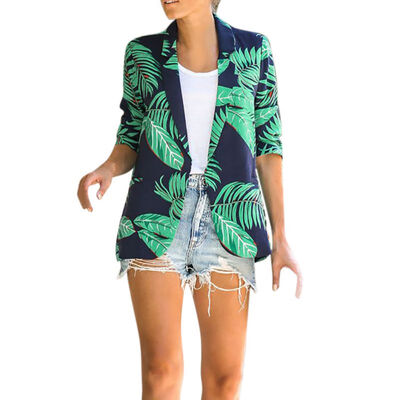 Women Suit Floral Long Sleeve Blazer Notched Collar Coat Female Outerwear Elegant Boho Coat
Women Suit Floral Long Sleeve Blazer Notched Collar Coat Female Outerwear Elegant Boho Coat