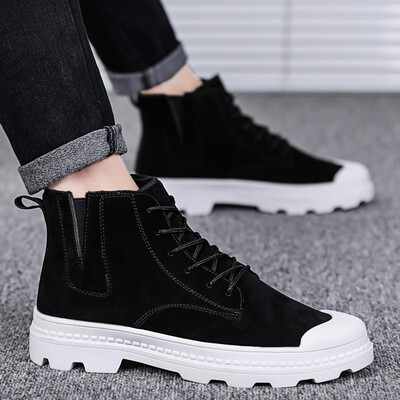 Winter martin boots mens boots Korean version of English wind leather short boots high-heeled shoes Joker mens snowshoes
Winter martin boots mens boots Korean version of English wind leather short boots high-heeled shoes Joker mens snowshoes