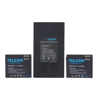 TELESIN Dual Charger Battery Pack 2pcs 37V 1010mAh Li-ion Batteries for Xiaomi Yi Xiaoyi Action Sports Camera
TELESIN Dual Charger Battery Pack 2pcs 37V 1010mAh Li-ion Batteries for Xiaomi Yi Xiaoyi Action Sports Camera