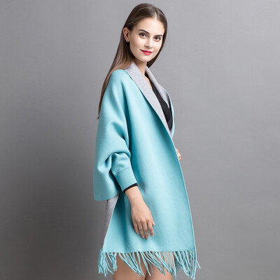 Womens autumnwinter 2018 new dress double cape shawl loose mid-length cardigan jacket womens sweater
Womens autumnwinter 2018 new dress double cape shawl loose mid-length cardigan jacket womens sweater