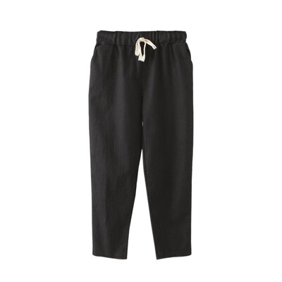 New Women Casual Harajuku Spring Autumn Big Size Long Trousers Solid Elastic Waist Cotton Linen Pants Ankle Length Pencil Pants
New Women Casual Harajuku Spring Autumn Big Size Long Trousers Solid Elastic Waist Cotton Linen Pants Ankle Length Pencil Pants