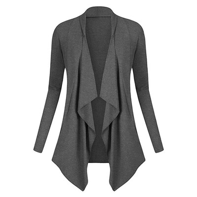 Toponeto Women Solid Drape Front Open Irregular Casual Cardigan Thin Coat Tops Outcoats
Toponeto Women Solid Drape Front Open Irregular Casual Cardigan Thin Coat Tops Outcoats