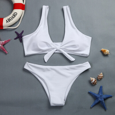 Roseonmyhand Women Knotted Padded Thong Bikini Mid Waisted Scoop Swimsuit Beach Swimwear
Roseonmyhand Women Knotted Padded Thong Bikini Mid Waisted Scoop Swimsuit Beach Swimwear