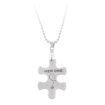 Geometry Puzzle Pendant English Letters Necklace Necklace Fashion Couple Friendship Silver Color Pendant Necklace
Geometry Puzzle Pendant English Letters Necklace Necklace Fashion Couple Friendship Silver Color Pendant Necklace