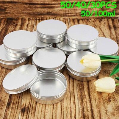 NEW 5040302010PcsSet 50100ML Tin Cans Screw Top Round Metal Lip Balm Jar Cream Tins Containers Balm Storage
NEW 5040302010PcsSet 50100ML Tin Cans Screw Top Round Metal Lip Balm Jar Cream Tins Containers Balm Storage