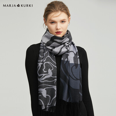 MARJA KURKI wool shawl European&American style fringed temperament dual-use wool warm scarf female gift box elegant style 1Y584398 black
MARJA KURKI wool shawl European&American style fringed temperament dual-use wool warm scarf female gift box elegant style 1Y584398 black