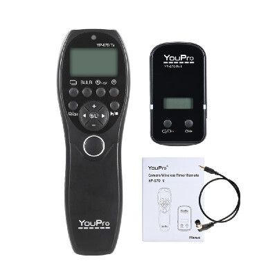 YouPro YP-870 DC0 24G Wireless Remote Control LCD Timer Shutter Release Transmitter Receiver 32 Channels for Nikon D5 D4S D4 D3S
YouPro YP-870 DC0 24G Wireless Remote Control LCD Timer Shutter Release Transmitter Receiver 32 Channels for Nikon D5 D4S D4 D3S
