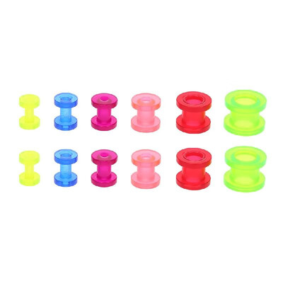 6 Pairs of Plastic Body Piercing Ear Stretching Gauges Kit Ear Tunnels Plugs Stretchers Expander Set
6 Pairs of Plastic Body Piercing Ear Stretching Gauges Kit Ear Tunnels Plugs Stretchers Expander Set