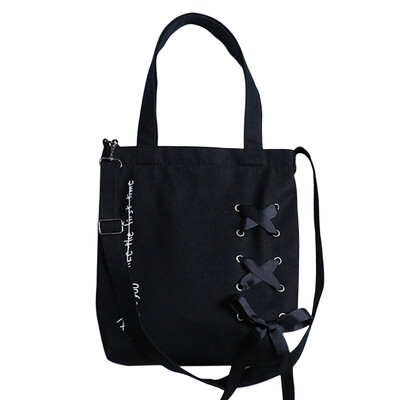 Fashion Ladies Large Capacity Tote Bags Ribbons Lace Up Canvas Shoulder Bags Letter Print Reusable Shopping Bag Travel Handbag
Fashion Ladies Large Capacity Tote Bags Ribbons Lace Up Canvas Shoulder Bags Letter Print Reusable Shopping Bag Travel Handbag