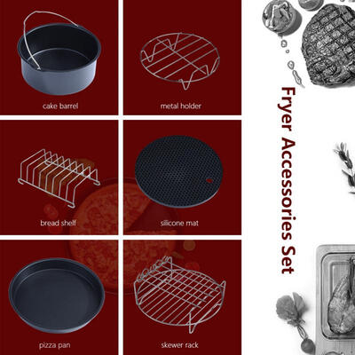 Greensen 6 in 1 Multifunctional Air Fryer Accessories Set Kit Parts Metal Holder Skewer Rack Cake Barrel
Greensen 6 in 1 Multifunctional Air Fryer Accessories Set Kit Parts Metal Holder Skewer Rack Cake Barrel