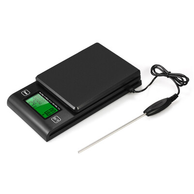 Digital Coffee Scale Multifunction Kitchen Food Scale with Timer Temperature Probe LCD Display Green Backlight 2000g1g
Digital Coffee Scale Multifunction Kitchen Food Scale with Timer Temperature Probe LCD Display Green Backlight 2000g1g