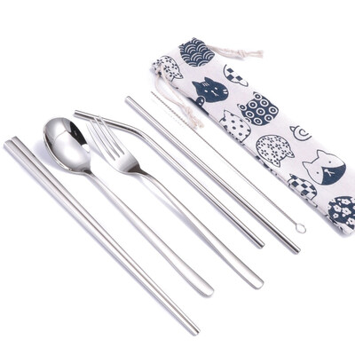 6pcs Titanium-plated Environmentally Friendly Portable Tableware Straw Set Corrosion Resistant Durable Decorative Tableware
6pcs Titanium-plated Environmentally Friendly Portable Tableware Straw Set Corrosion Resistant Durable Decorative Tableware