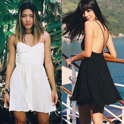Sexy Women Sleeveleess Backless Summer Beach Bandage Party Cocktail Mini Dress
Sexy Women Sleeveleess Backless Summer Beach Bandage Party Cocktail Mini Dress