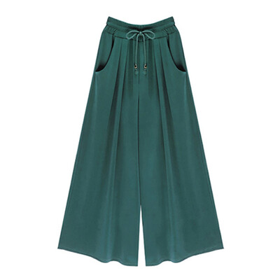 New Women Autumn Large Size Solid Color Loose Pants Wide Leg Loose Elastic High Waist Tie Straight Casual Pants
New Women Autumn Large Size Solid Color Loose Pants Wide Leg Loose Elastic High Waist Tie Straight Casual Pants