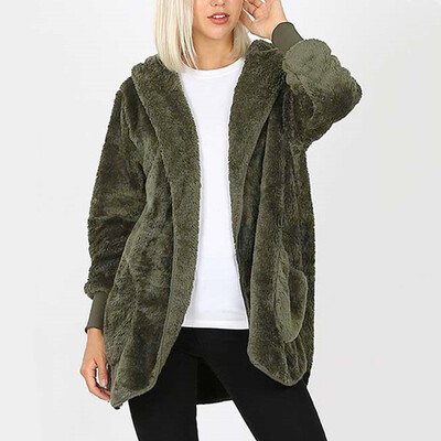 Tailored Womens Casual Jacket Winter Warm Plush Hoodies Solid Pocket Long Outercoat Coat
Tailored Womens Casual Jacket Winter Warm Plush Hoodies Solid Pocket Long Outercoat Coat