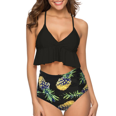 Saidsome Women Two Pieces Bathing Suits Top Ruffled With High Waisted Bottom Bikini Set
Saidsome Women Two Pieces Bathing Suits Top Ruffled With High Waisted Bottom Bikini Set