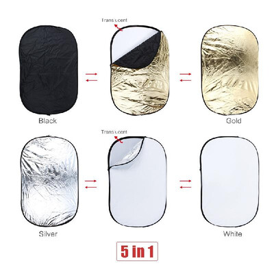 Andoer 24" 36" 60 90cm 5 in 1 Gold Silver White Black Translucent Multi Portable Collapsible Studio Photo Photography
Andoer 24" 36" 60 90cm 5 in 1 Gold Silver White Black Translucent Multi Portable Collapsible Studio Photo Photography