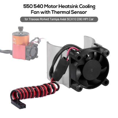 RC Car Motor Heatsink 550 540 Motor Cooling Fan with Thermal Sensor CNC Aluminum Alloy Heatsink for Traxxas Hsp Redcat Rc4wd Tamiy
RC Car Motor Heatsink 550 540 Motor Cooling Fan with Thermal Sensor CNC Aluminum Alloy Heatsink for Traxxas Hsp Redcat Rc4wd Tamiy