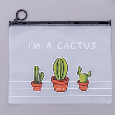 Cactus Pencil Case Cute Transparent Waterproof Pen Pouch Kawaii Stationery Large Capacity Storage Bag
Cactus Pencil Case Cute Transparent Waterproof Pen Pouch Kawaii Stationery Large Capacity Storage Bag