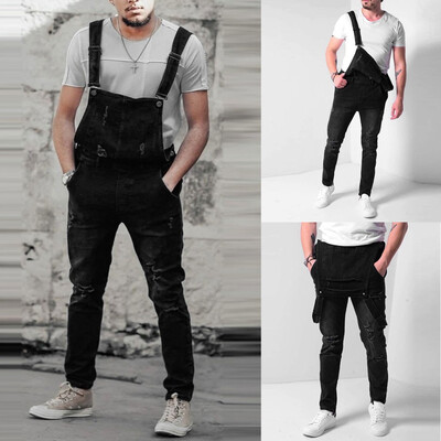Gobestart Mens Hole Pocket Jeans Overall Jumpsuit Streetwear Overall Suspender Pants
Gobestart Mens Hole Pocket Jeans Overall Jumpsuit Streetwear Overall Suspender Pants