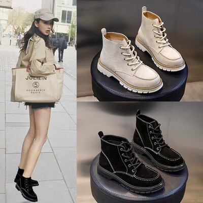 Autumn new womens shoes fashion Yang Mi with the Martin boots female leather tube with a wild
Autumn new womens shoes fashion Yang Mi with the Martin boots female leather tube with a wild