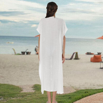 New Sexy Women Swimwear Cover Up Crochet Knit Deep V-Neck Short Sleeve Side Split Beach Dress
New Sexy Women Swimwear Cover Up Crochet Knit Deep V-Neck Short Sleeve Side Split Beach Dress
