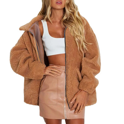 Toponeto Womens Lapel Long Sleeve Faux Shearling Coat Winter Boyfriend Winter Faux Coat
Toponeto Womens Lapel Long Sleeve Faux Shearling Coat Winter Boyfriend Winter Faux Coat