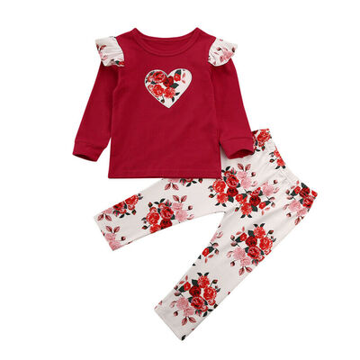 2Pcs Toddler Infant Girls Outfits Long Sleeve topsFloral pants Kids Clothes Set
2Pcs Toddler Infant Girls Outfits Long Sleeve topsFloral pants Kids Clothes Set