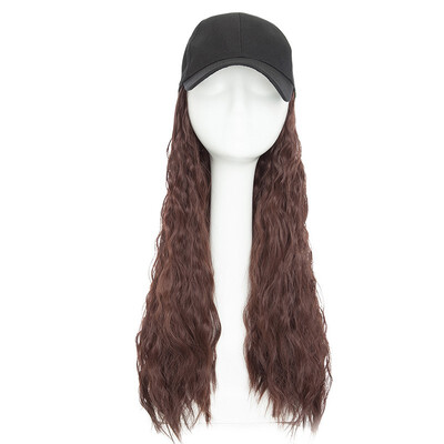 Baseball Hat with Synthetic Hair Extension Black Color Long Wavy hair Extensions with Baseball Cap Black Hat for women
Baseball Hat with Synthetic Hair Extension Black Color Long Wavy hair Extensions with Baseball Cap Black Hat for women