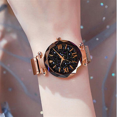 Women Luxury Starry Sky Watch Rose Gold Megnet Mesh Band Quartz Wristwatch Ladies Magnetic Fashion Bracelet Watches Dress Clock
Women Luxury Starry Sky Watch Rose Gold Megnet Mesh Band Quartz Wristwatch Ladies Magnetic Fashion Bracelet Watches Dress Clock
