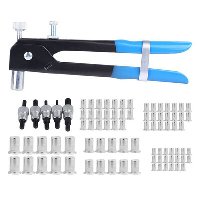 86pcsset Heavy Duty Blind Rivet Nut Kit Set Thread Hand Riveter Rivet Tool with Metric Rivet Nuts
86pcsset Heavy Duty Blind Rivet Nut Kit Set Thread Hand Riveter Rivet Tool with Metric Rivet Nuts