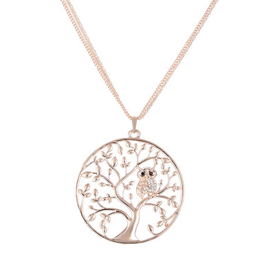 Owl Pendant Necklace Women Fashion Crystal Long Pendant Necklace Life Tree Necklace Jewelry Accessory
Owl Pendant Necklace Women Fashion Crystal Long Pendant Necklace Life Tree Necklace Jewelry Accessory