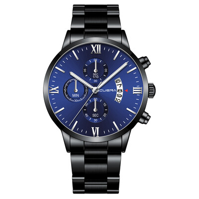 Gobestart CUENA Mens Business Steel Belt Watch Three Eyes Six-Piece Calendar Quartz Watch
Gobestart CUENA Mens Business Steel Belt Watch Three Eyes Six-Piece Calendar Quartz Watch