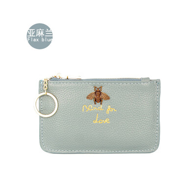 The first layer of cowhide Europe&the United States big ladies leather short paragraph purse zipper mini lychee with ring key
The first layer of cowhide Europe&the United States big ladies leather short paragraph purse zipper mini lychee with ring key