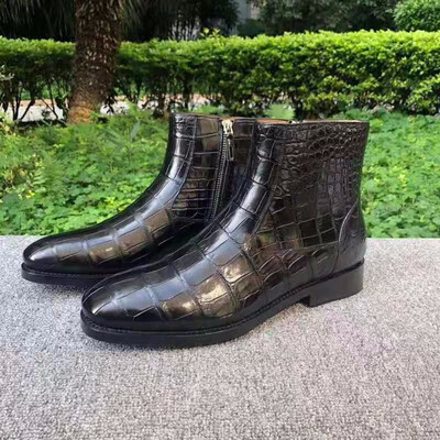 Newly Design Genuine crocodile skin men boots fashion high shoe winter with zipper closure cow skin lining solid shoe base
Newly Design Genuine crocodile skin men boots fashion high shoe winter with zipper closure cow skin lining solid shoe base