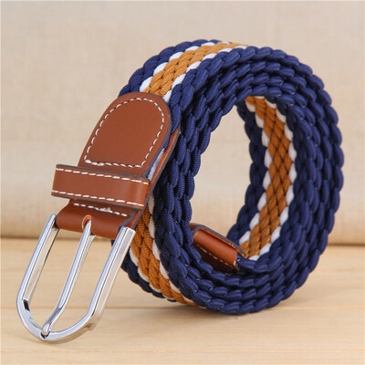 New elastic force weaving Unisex belt fashion stripe canvas Alloy pin buckle Men belt casual simple Men&Women cowboy belt
New elastic force weaving Unisex belt fashion stripe canvas Alloy pin buckle Men belt casual simple Men&Women cowboy belt