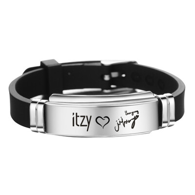 KPOP ITZY Personalized Signature Lettering Adjustment Strap Stainless Steel Silicone Bracelet
KPOP ITZY Personalized Signature Lettering Adjustment Strap Stainless Steel Silicone Bracelet