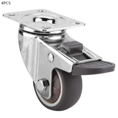 Greensen 4 Pcs 2-inch TPR Metal Light Weight Chrome Plate Screw Caster with Brake for Trolley
Greensen 4 Pcs 2-inch TPR Metal Light Weight Chrome Plate Screw Caster with Brake for Trolley