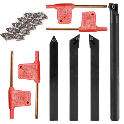 Practical Tough Carbide Inserts Lathe Boring Bar Holder Extension Rod Set With Wrench Semi-finishing Finishing Turning Tool
Practical Tough Carbide Inserts Lathe Boring Bar Holder Extension Rod Set With Wrench Semi-finishing Finishing Turning Tool