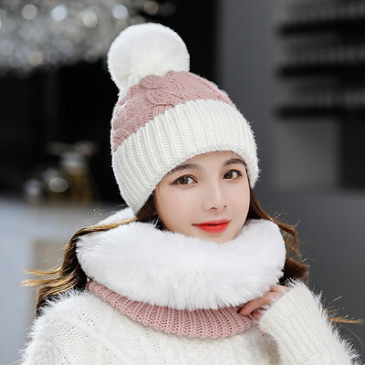 Autumn&winter 2019 Wool Hat Womens color matching wool ball warm knit hat set head Bib Set hat manufacturer direct sales
Autumn&winter 2019 Wool Hat Womens color matching wool ball warm knit hat set head Bib Set hat manufacturer direct sales
