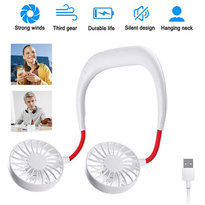 〖Follure〗Portable USB Rechargeable Neckband Lazy Neck Hanging Style Dual Cooling Fan
〖Follure〗Portable USB Rechargeable Neckband Lazy Neck Hanging Style Dual Cooling Fan