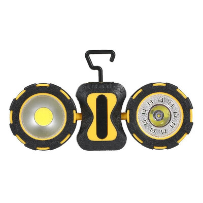 LED Multi-function Work Light Double Lights Portable Mini Handheld Flashlight Lamp with Hanging Hook Magnetic Holders 
LED Multi-function Work Light Double Lights Portable Mini Handheld Flashlight Lamp with Hanging Hook Magnetic Holders