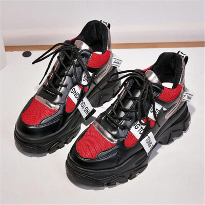 2019 Spring New Leather Womens Platform Chunky Sneakers Fashion Women Flat Thick Sole Shoes Woman Dad Footwear F023
2019 Spring New Leather Womens Platform Chunky Sneakers Fashion Women Flat Thick Sole Shoes Woman Dad Footwear F023