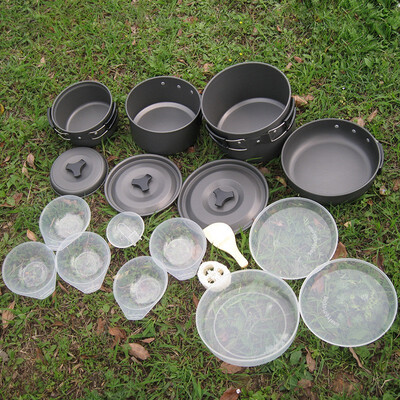 Stainless Steel Cookware set Hiking Camping Pots Picnic Set Outdoor Pot Camping Cooking Set Cutlery
Stainless Steel Cookware set Hiking Camping Pots Picnic Set Outdoor Pot Camping Cooking Set Cutlery