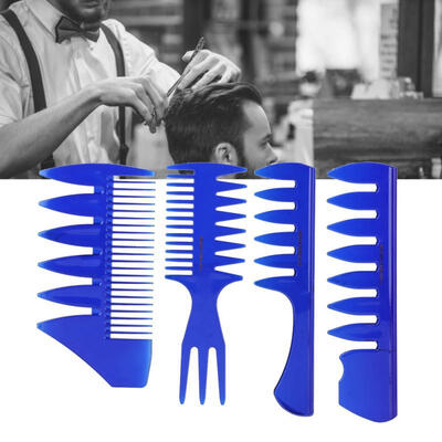 Greensen 4PCS Men Hairdressing Tool Set Wide Teeth Fork Comb Hair Straightening Oil Hair Styling Comb
Greensen 4PCS Men Hairdressing Tool Set Wide Teeth Fork Comb Hair Straightening Oil Hair Styling Comb