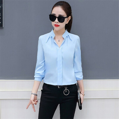 2019 Summer Women Chiffon Blouse Shirts Ladies White Elegant Sexy V-neck Blouse Long Sleeve Shirt Female Office Shirt
2019 Summer Women Chiffon Blouse Shirts Ladies White Elegant Sexy V-neck Blouse Long Sleeve Shirt Female Office Shirt