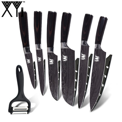XYj Kitchen Knives Imitating Damascus pattern Stainless Steel Knife Bend Wood Handle Cooking Accessories Tools
XYj Kitchen Knives Imitating Damascus pattern Stainless Steel Knife Bend Wood Handle Cooking Accessories Tools