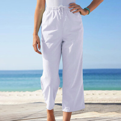Tailored Womens Casual Fashion Plus Size Pure Color Linen Pocket Loose Pants Trousers
Tailored Womens Casual Fashion Plus Size Pure Color Linen Pocket Loose Pants Trousers